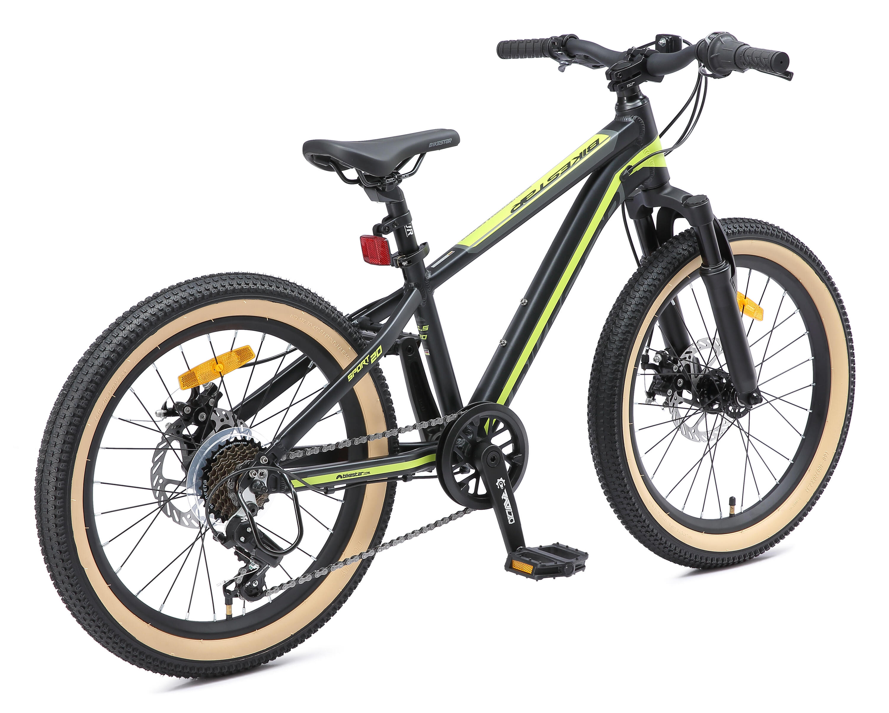 MTB 20" aluminium, Kinderrad 6 Jahre, hardtail, 21 Gang, Scheibenbremse 4/7