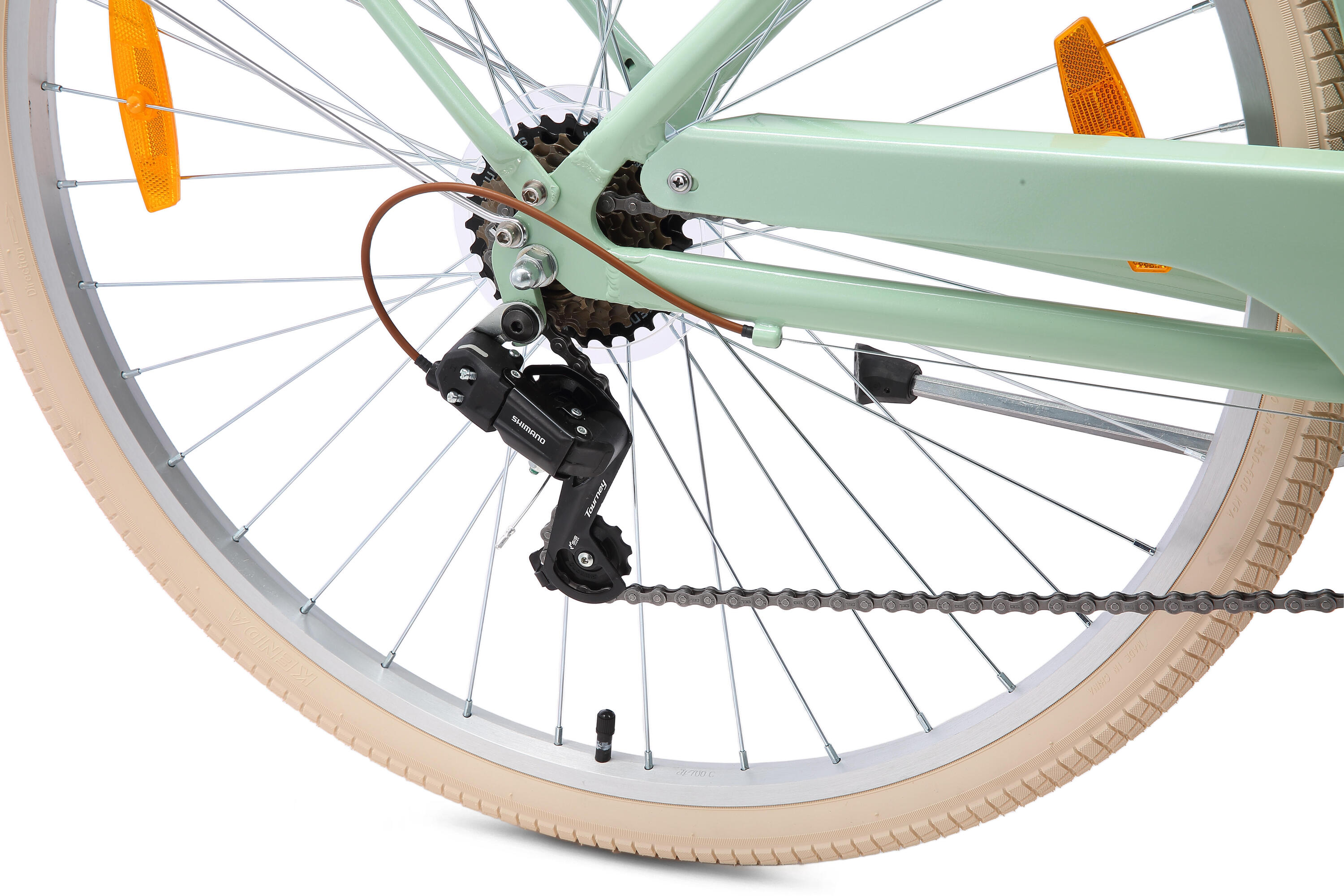 Bicicletta da città in alluminio 28", 7 velocità, retrò urbano 5/7