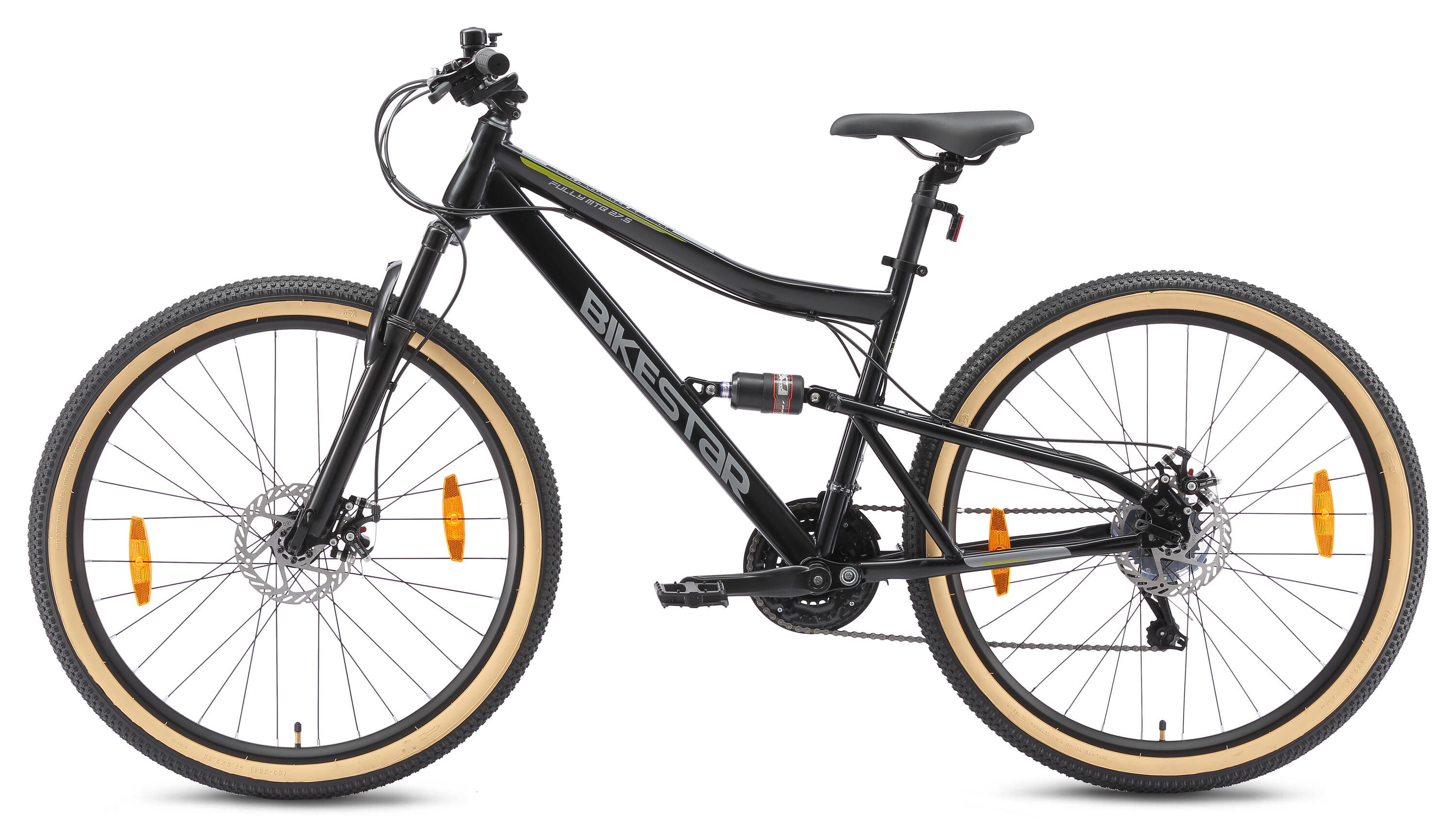 MTB fiets 27.5", volledig geveerde, 21 versnellingen, schijfremmen 3/7