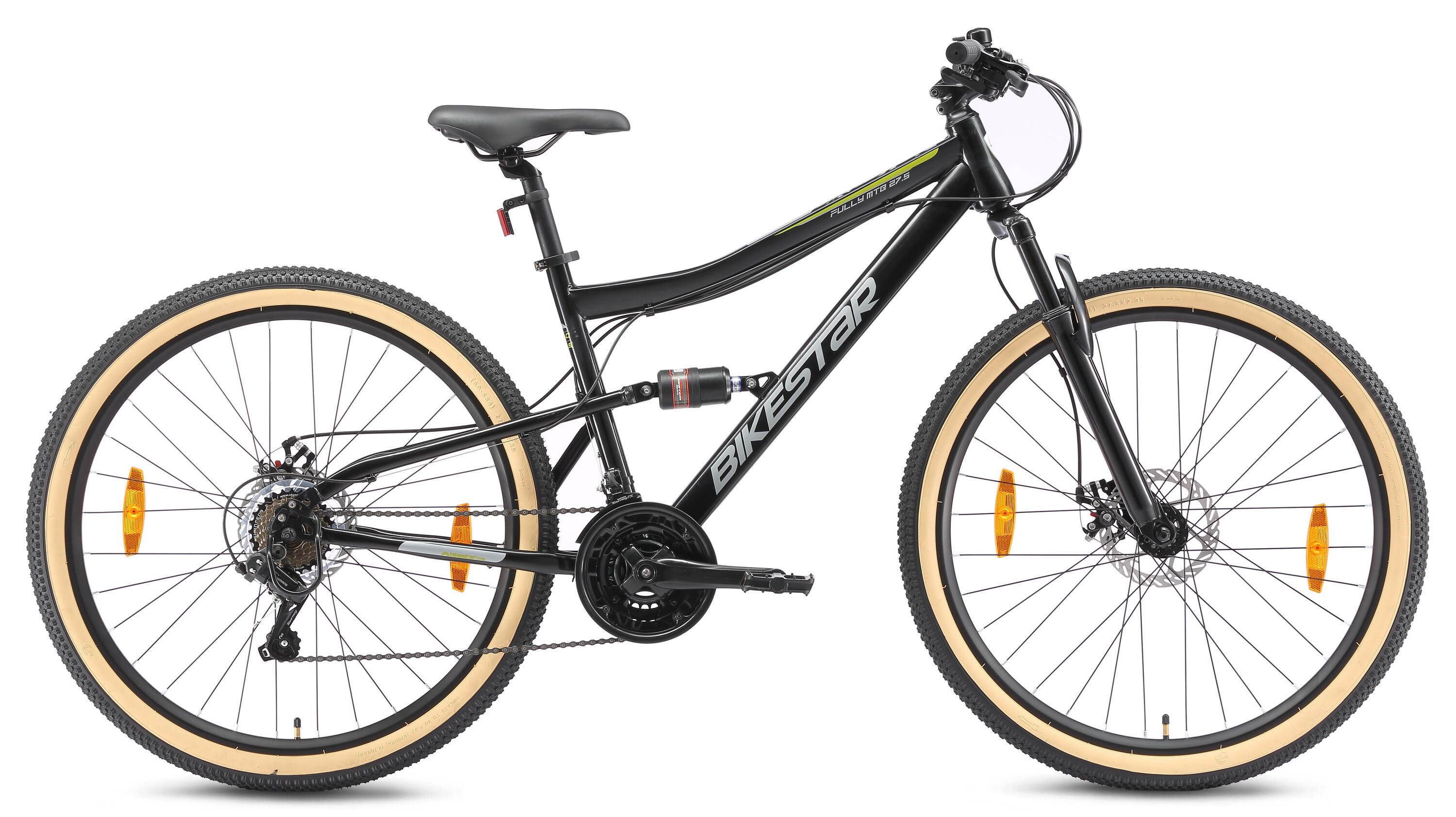 MTB fiets 27.5", volledig geveerde, 21 versnellingen, schijfremmen 2/7