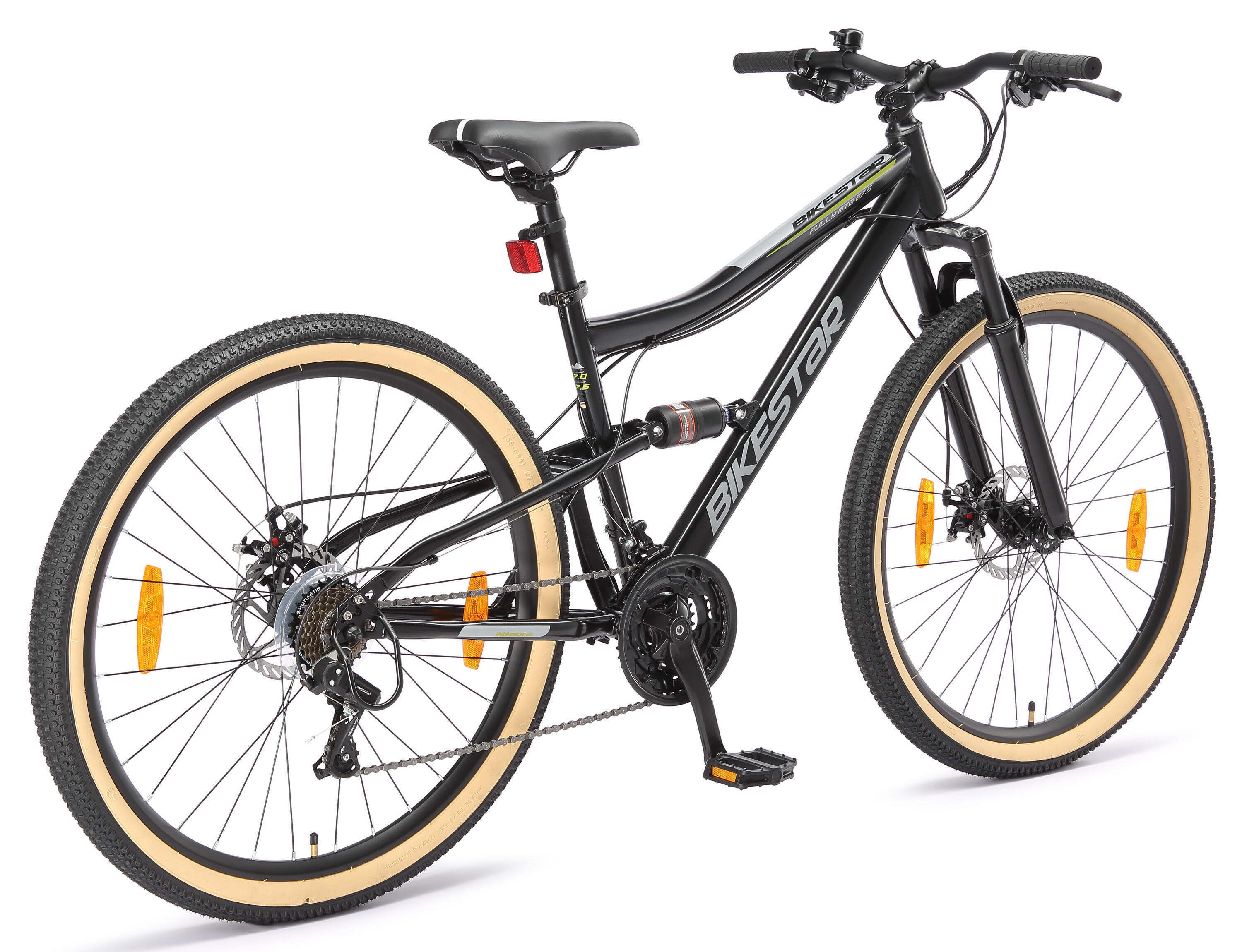 MTB fiets 27.5", volledig geveerde, 21 versnellingen, schijfremmen 4/7