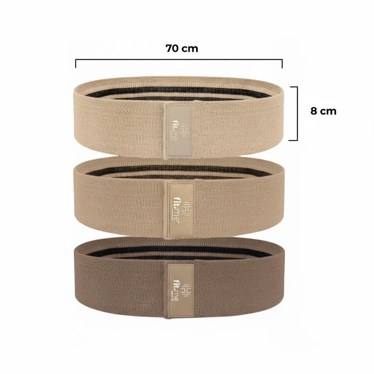 Materiałowe gumy taśmy hip band 3 szt. z antypoślizgowym wnętrzem 15–30 kg 2/7