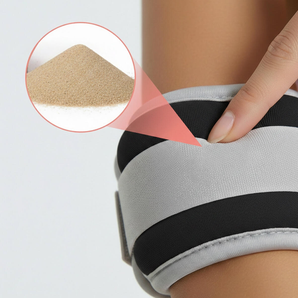 Obciążniki ciężarki na kostki nadgarstki ręce nogi 2x0,5kg ciężarki fit.me 4/7