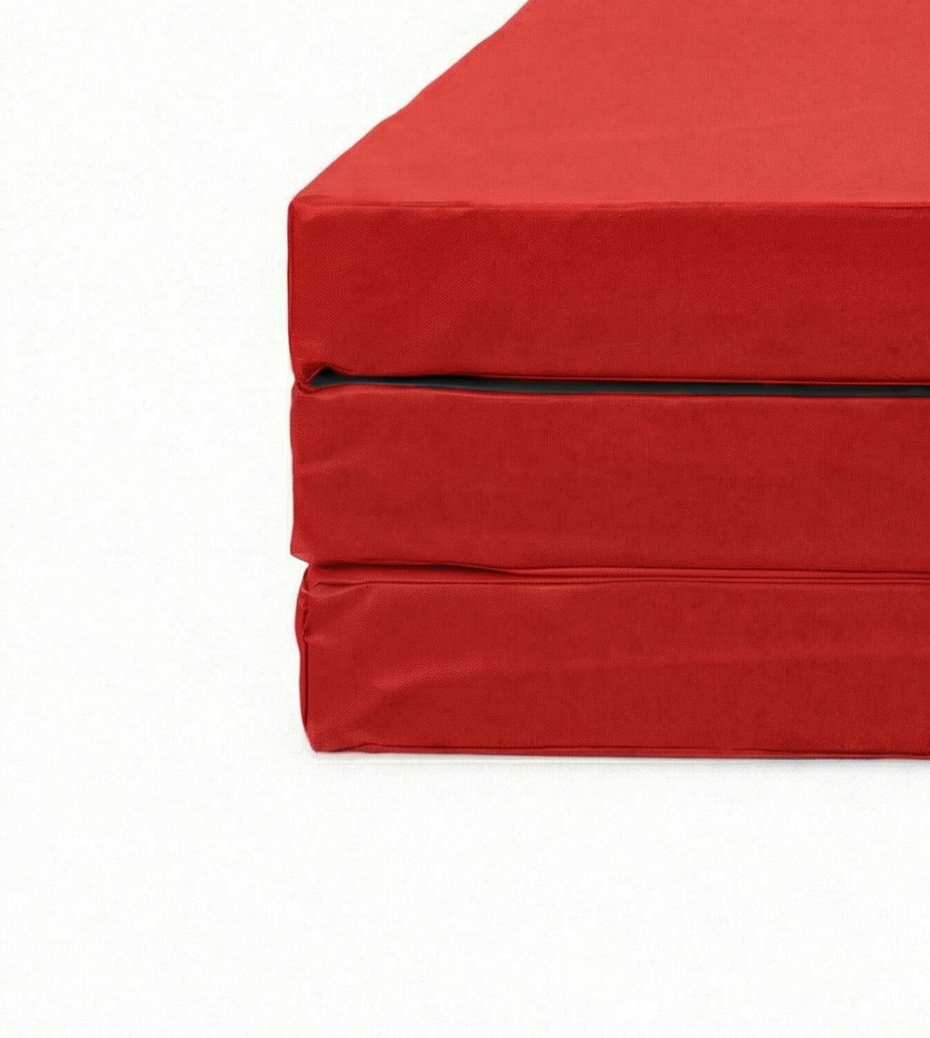 Tappetino sportivo 150 x 100 x 8 cm rosso/nero pieghevole Jeflex 6/6