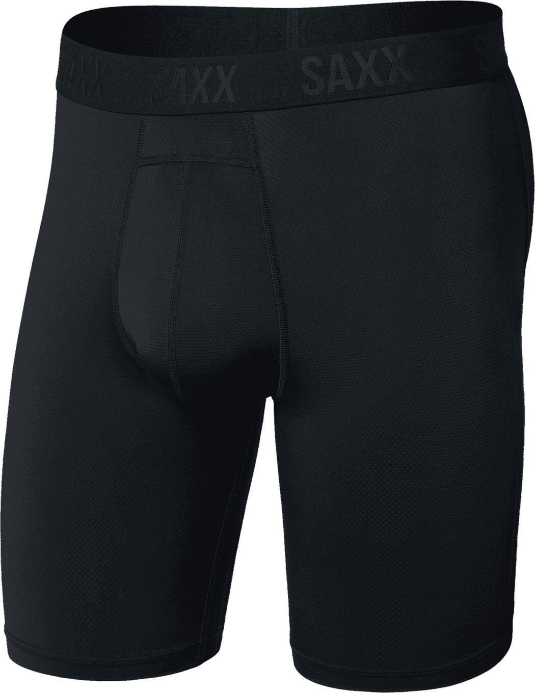 Boxer Saxx Smooth Flex Light Compression Long Brief Noir Homme 1/4