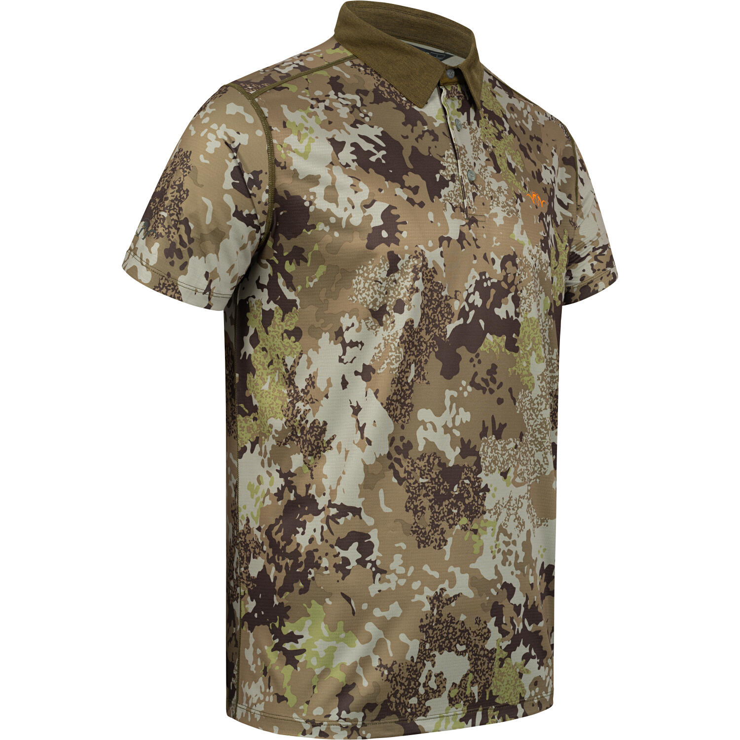 Polo de caza Competition deportivo transpirable - Camo 3/4