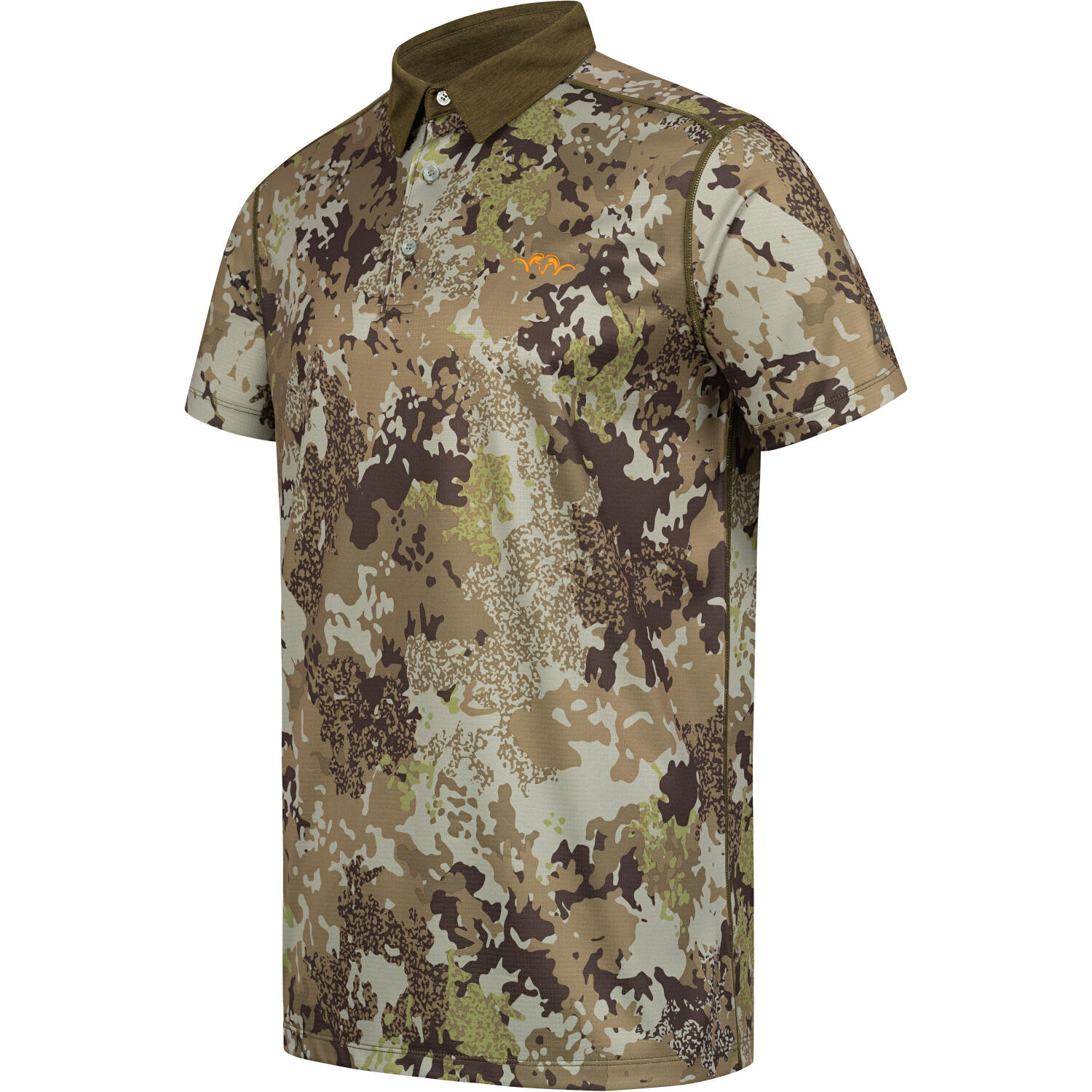 Polo de caza Competition deportivo transpirable - Camo 4/4