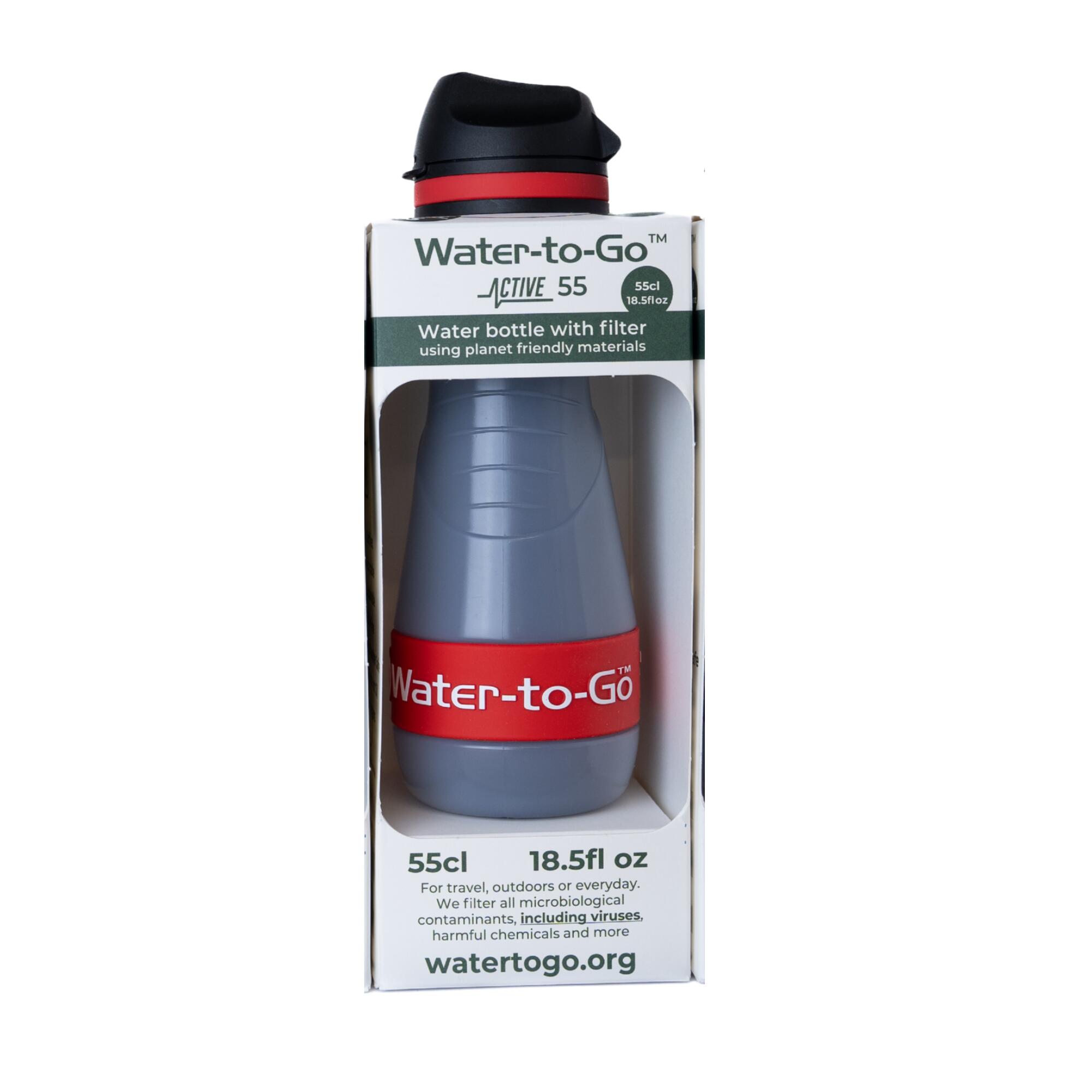 Waterfles met filter 0,55 L – Water-to-Go Active 55 Rood 7/7