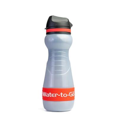 Waterfles met filter 0,55 l – water-to-go active 55 zwart
