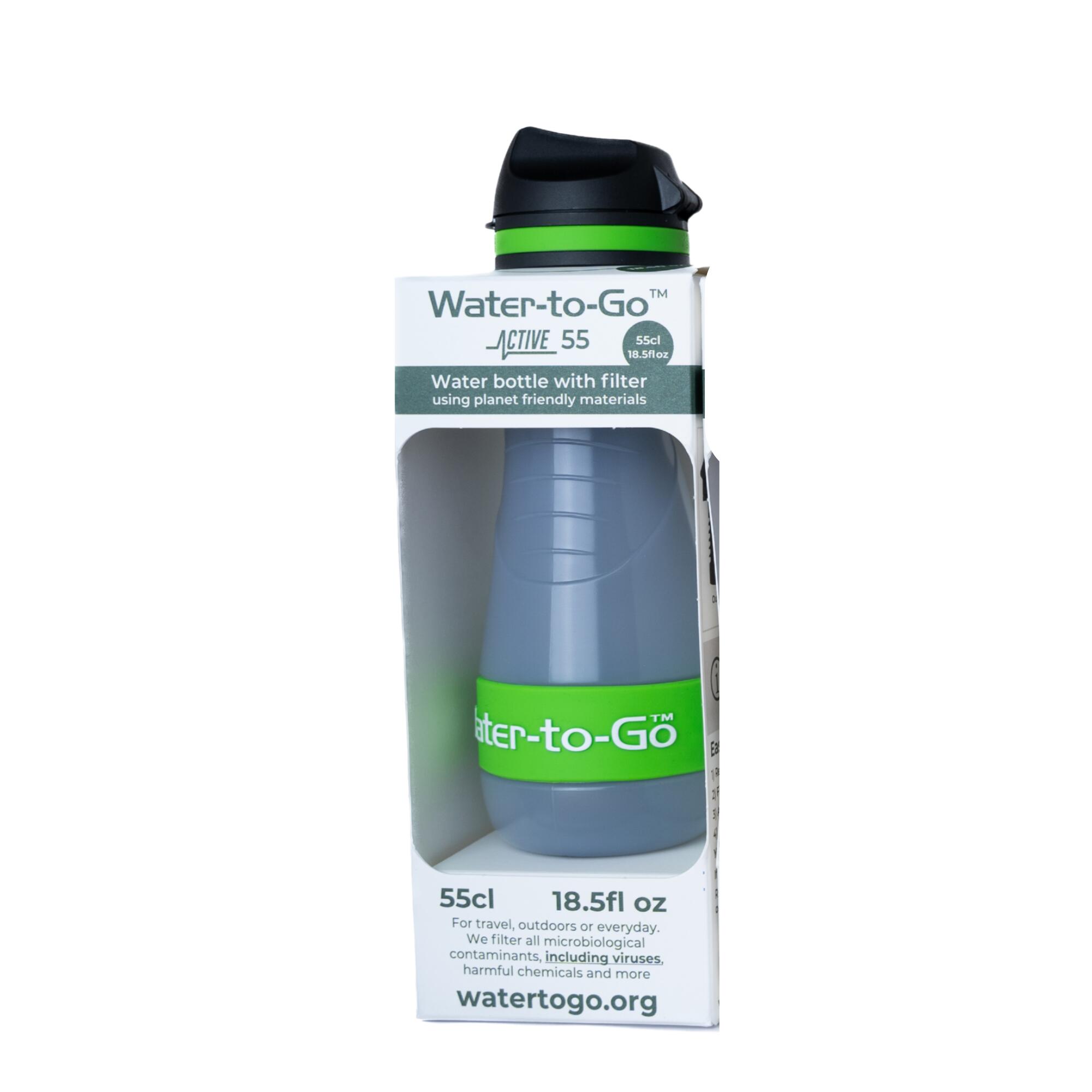 Waterfles met filter 0,55 L – Water-to-Go Active 55 Groen 7/7