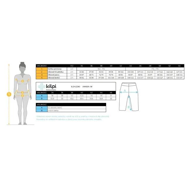 Colanți 3/4 de fitness pentru femei Kilpi AMIRA-W 5/6