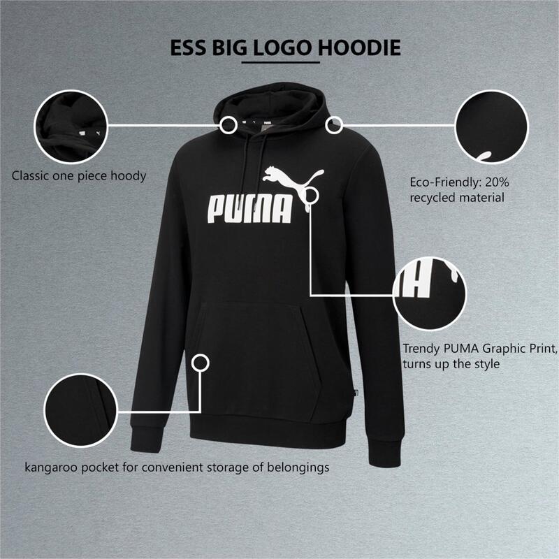 Hanorac barbati Puma Big Logo, Negru
