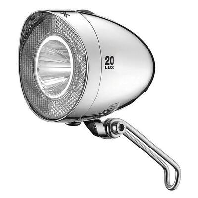 luce per bicicletta con supporto per 4 batterie XLC CL-F20 20LUX Nirosta