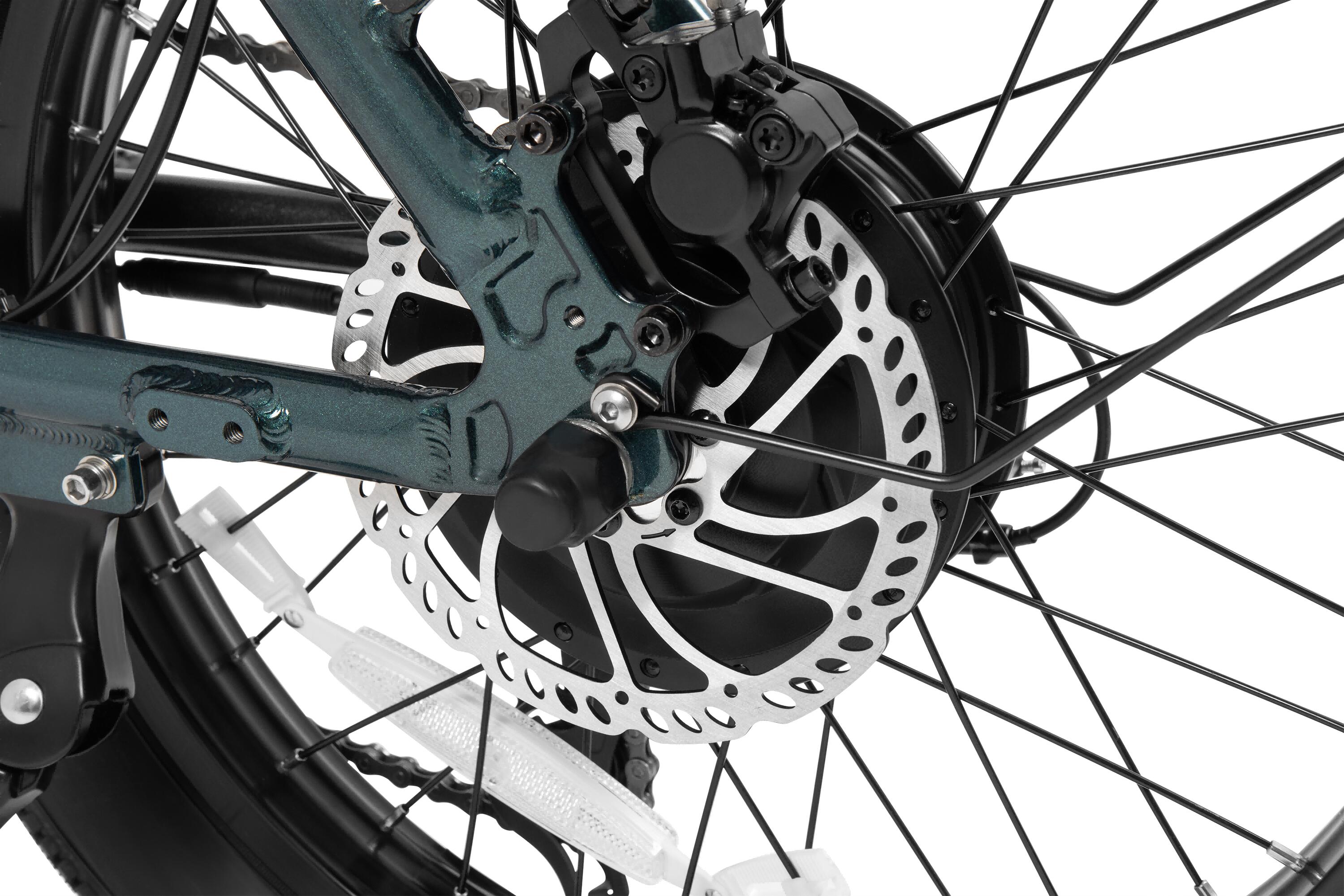 Bicicleta Elétrica DYU C9 para Adultos, Pneus Largos, Travões Hidráulicos, Bater 5/7