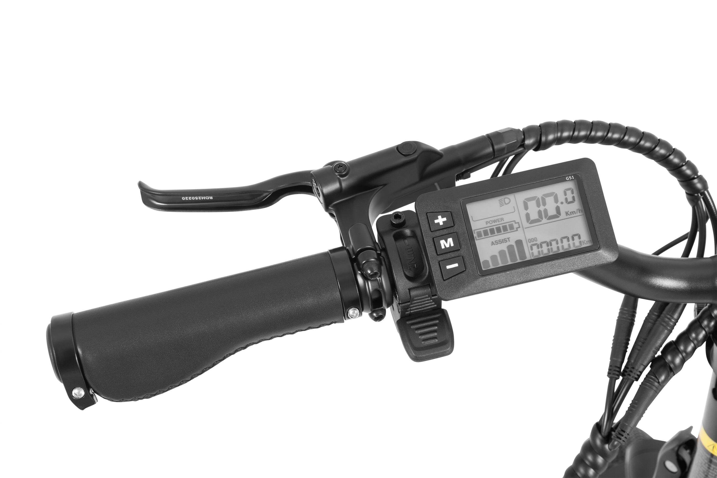 Bicicleta Elétrica DYU C9 para Adultos, Pneus Largos, Travões Hidráulicos, Bater 7/7