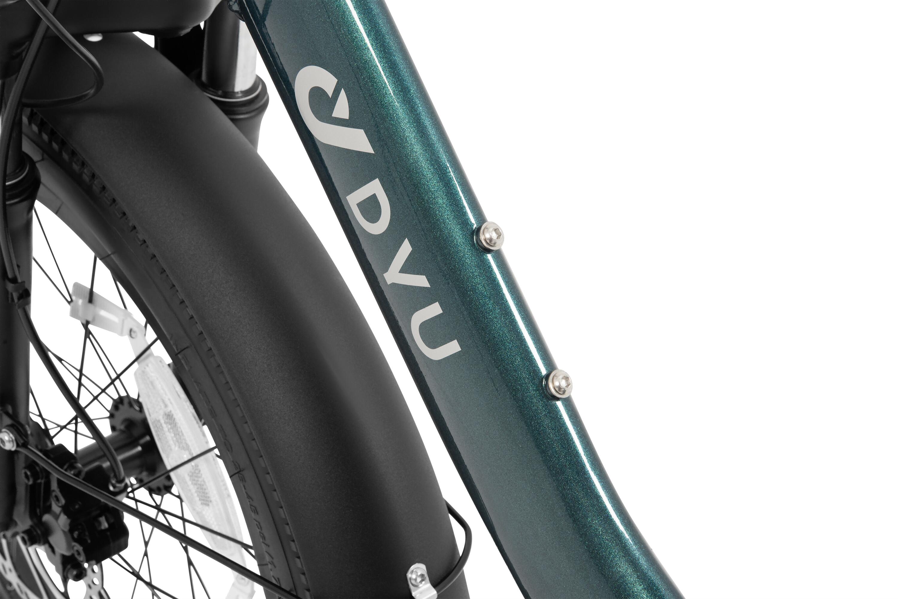 Bicicleta Elétrica DYU C9 para Adultos, Pneus Largos, Travões Hidráulicos, Bater 6/7