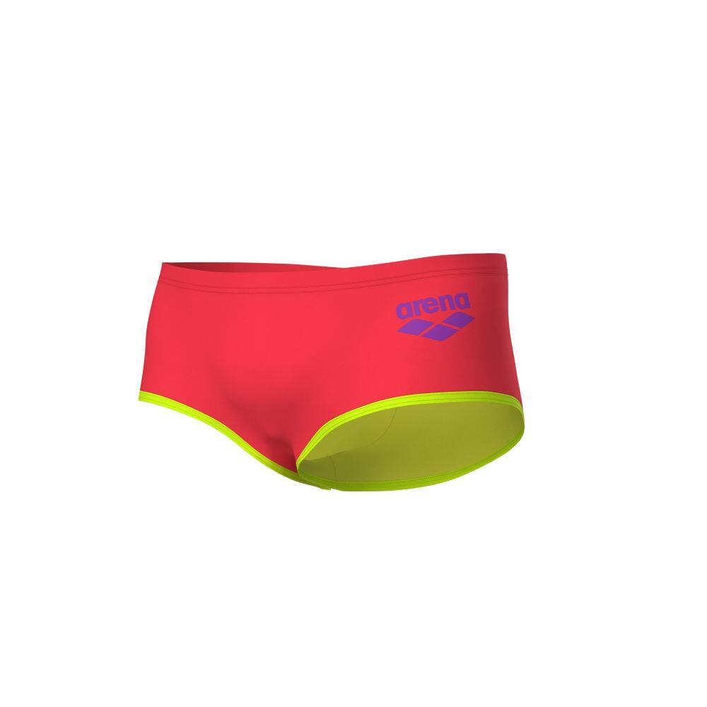 Arena One Biglogo Low Waist Short - Koralle/Grün - UK Größe 34 6/7