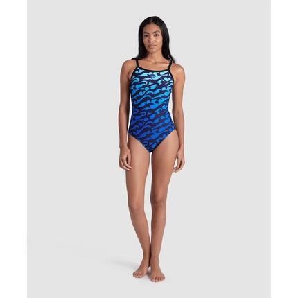 Maillot de Bain Arena Surfs Up Swimsuit Lightdro Rose / Bleu