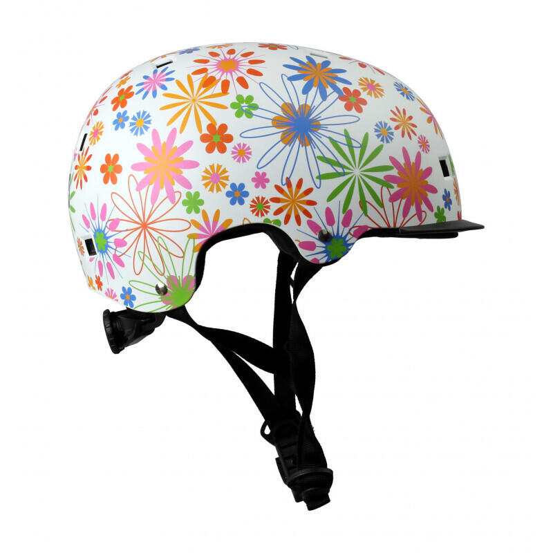 Pop Plus - Skate Helmet - Multi Flower