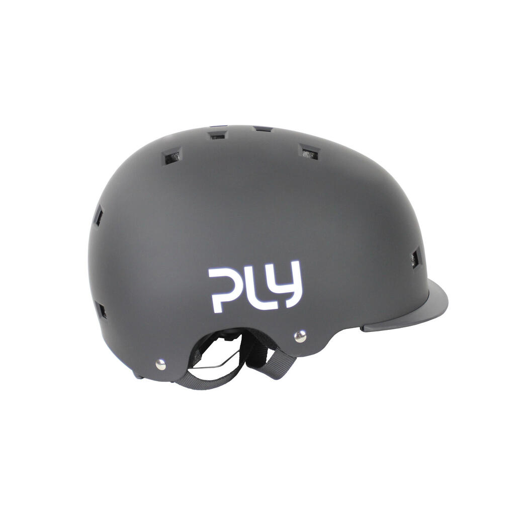 PLY Plain Skate Helmet - Black