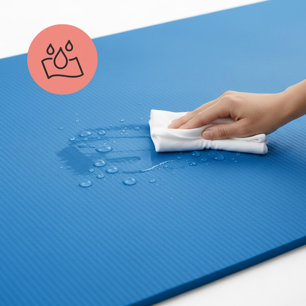 Mata do ćwiczeń i jogi NBR 1,5 cm, 182 × 60 cm, z paskiem do noszenia 5/7
