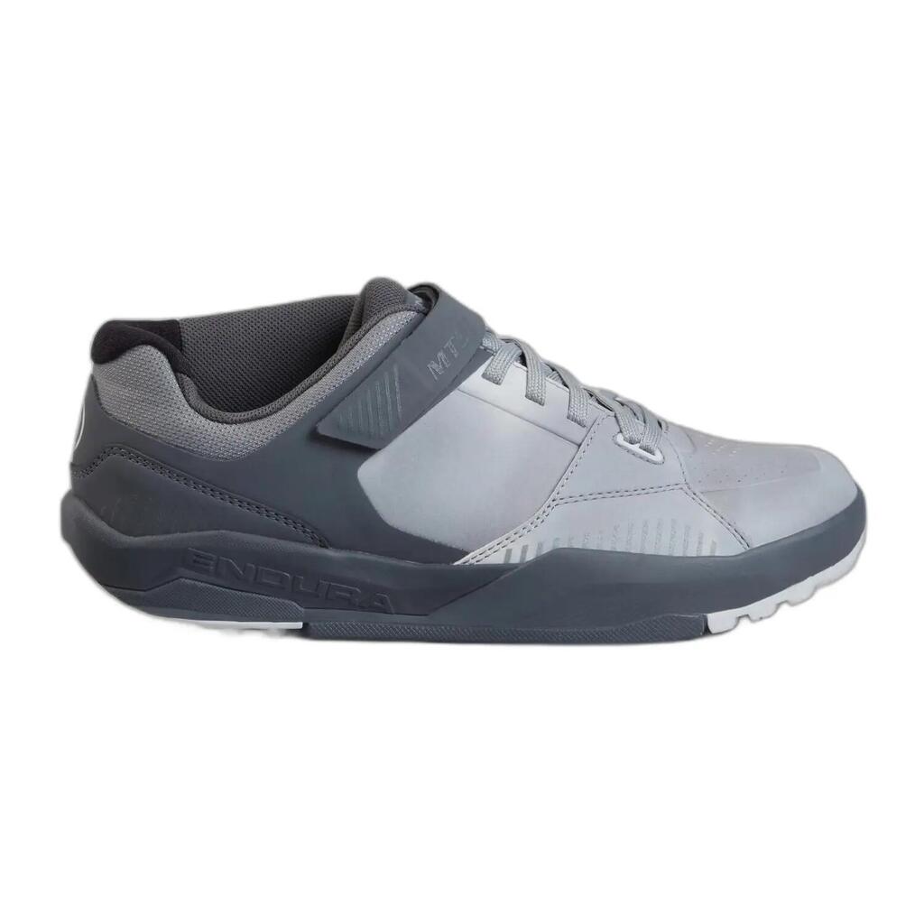 Endura MT500 Burner Mountain Bike Shoes with Clipless Pedals - Gray