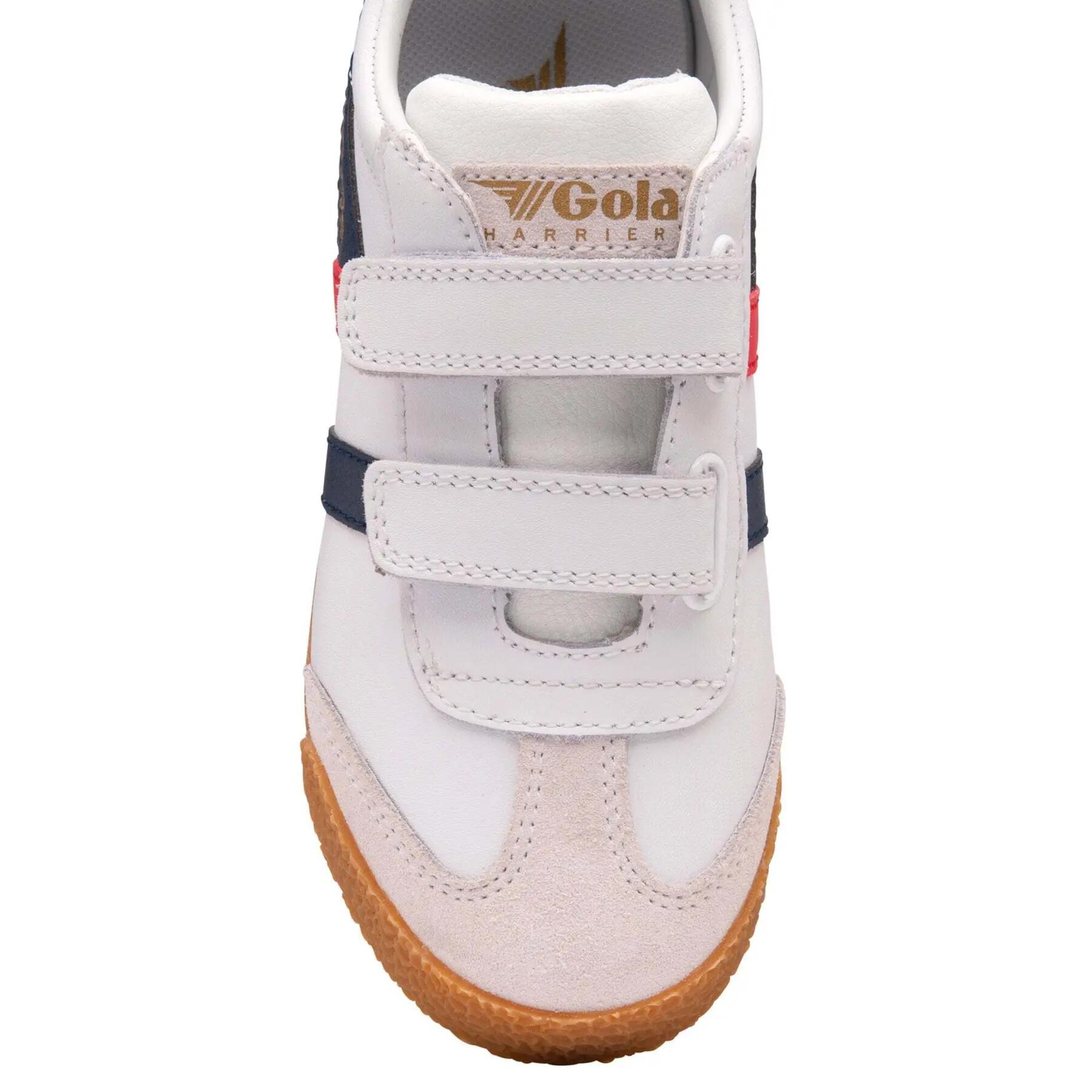 Scarpe da ginnastica per bambini Gola Classics Harrier Leather Strap Trainers 5/5