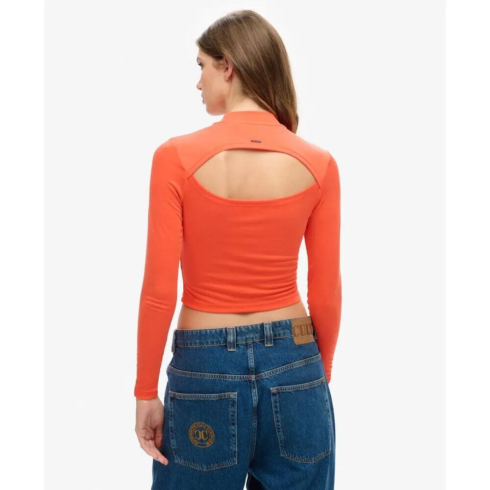 T-Shirt Manches Longues Orange Femme Superdry Open Back 5/6