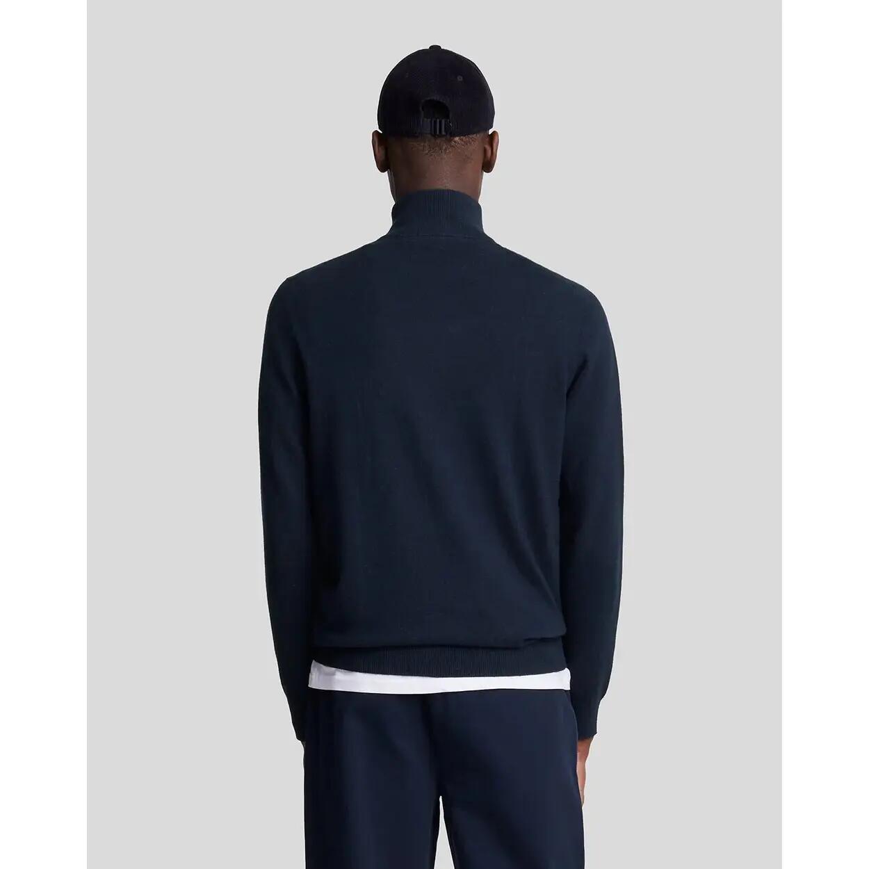 Svetr z bavlny a merino vlny 1/4 zip Lyle & Scott 3/3