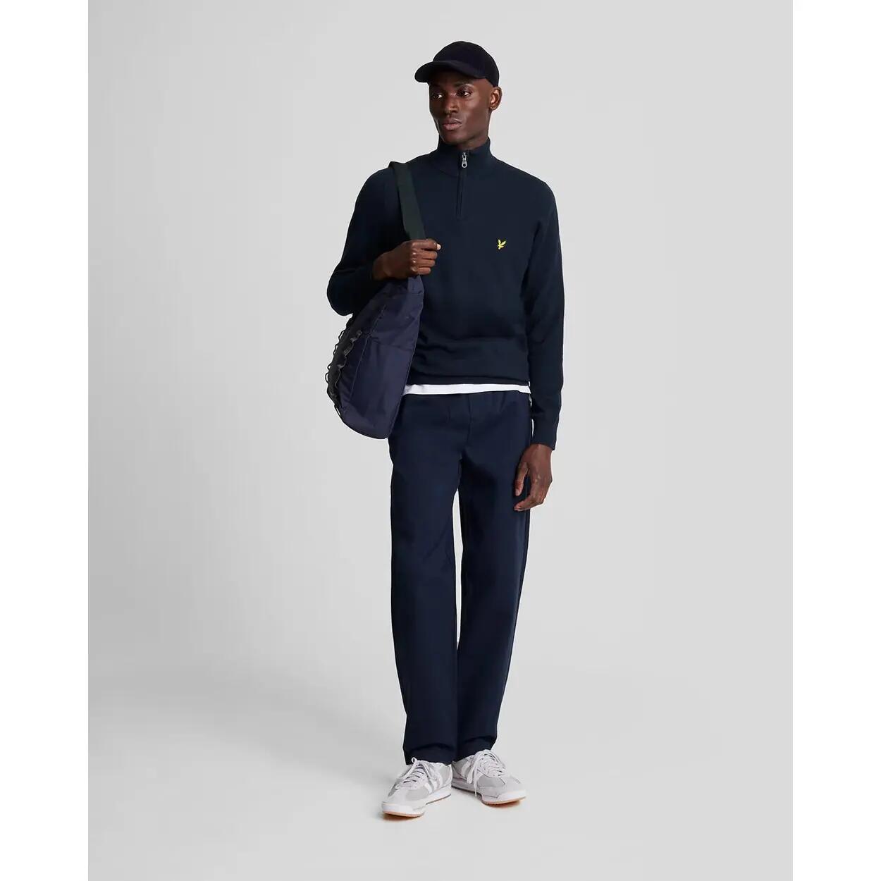 Svetr z bavlny a merino vlny 1/4 zip Lyle & Scott 2/3