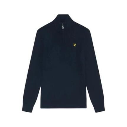 Sweter z bawełny i wełny merino z zamkiem 1/4 Lyle & Scott