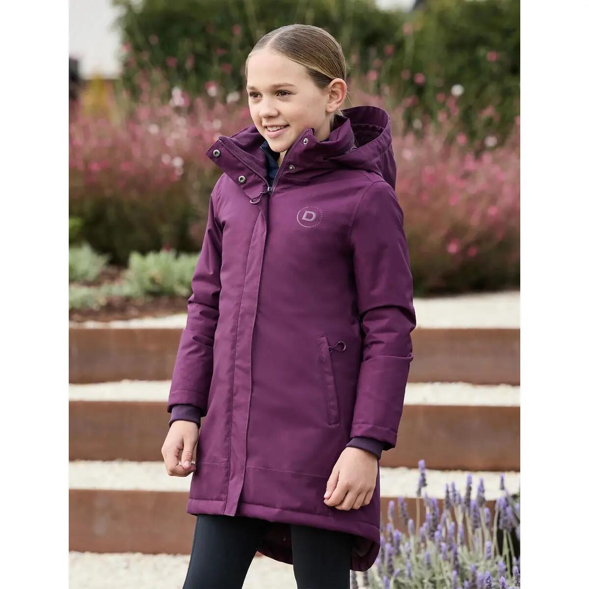 Kinder Reitjacke mit durchgehendem Reißverschluss wasserdicht Dublin 3/5