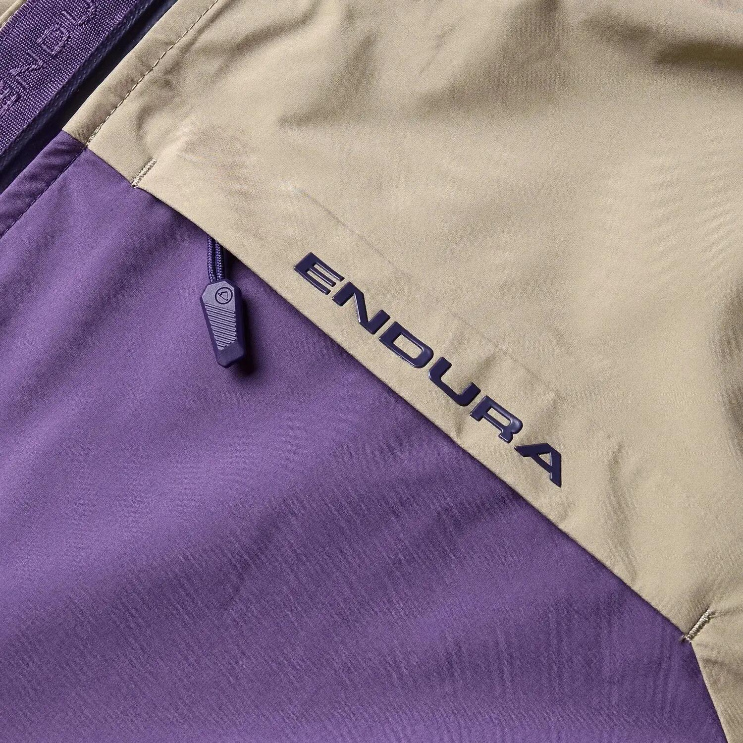 Endura SingleTrack II Beige/Paars Lange Mouw Jas 4/5
