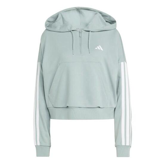 Sweatshirt à capuche 1/4 zip femme adidas Essentials 3-Stripes
