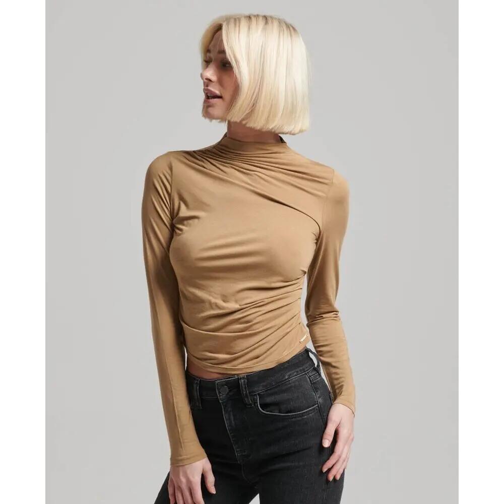 T-shirt manches longues à col montant femme Superdry 2/5
