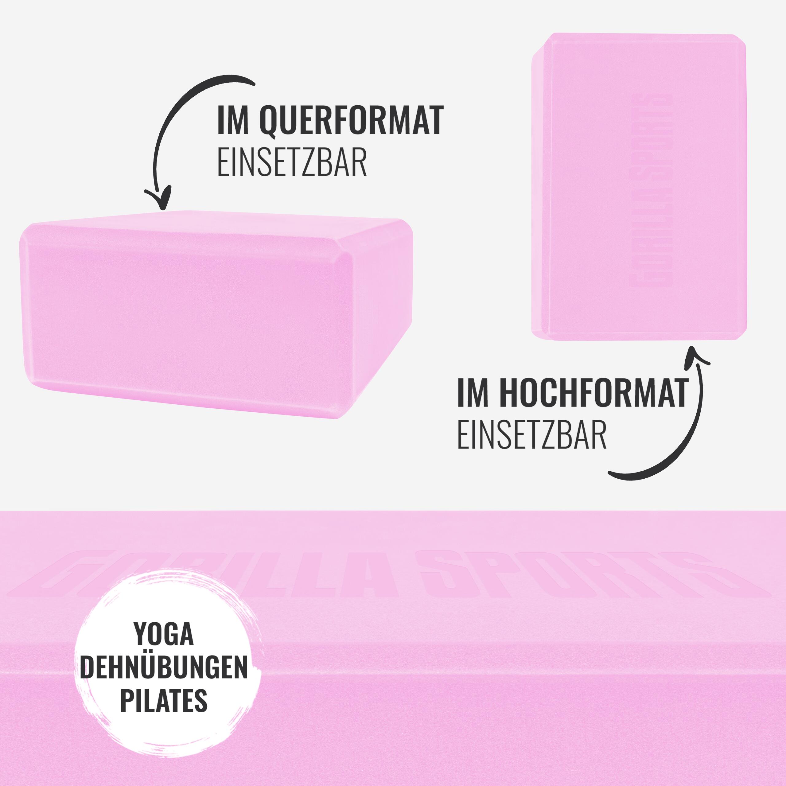 BLOC YOGA COMPACTE 23,5CM X 15CM X 8CM | PILATES ET FITNESS | COLORIS AU CHOIX 5/7