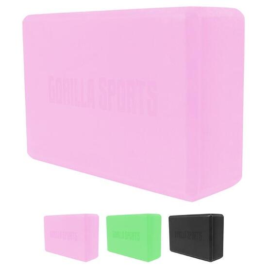 BLOC YOGA COMPACTE 23,5CM X 15CM X 8CM | PILATES ET FITNESS | COLORIS AU CHOIX