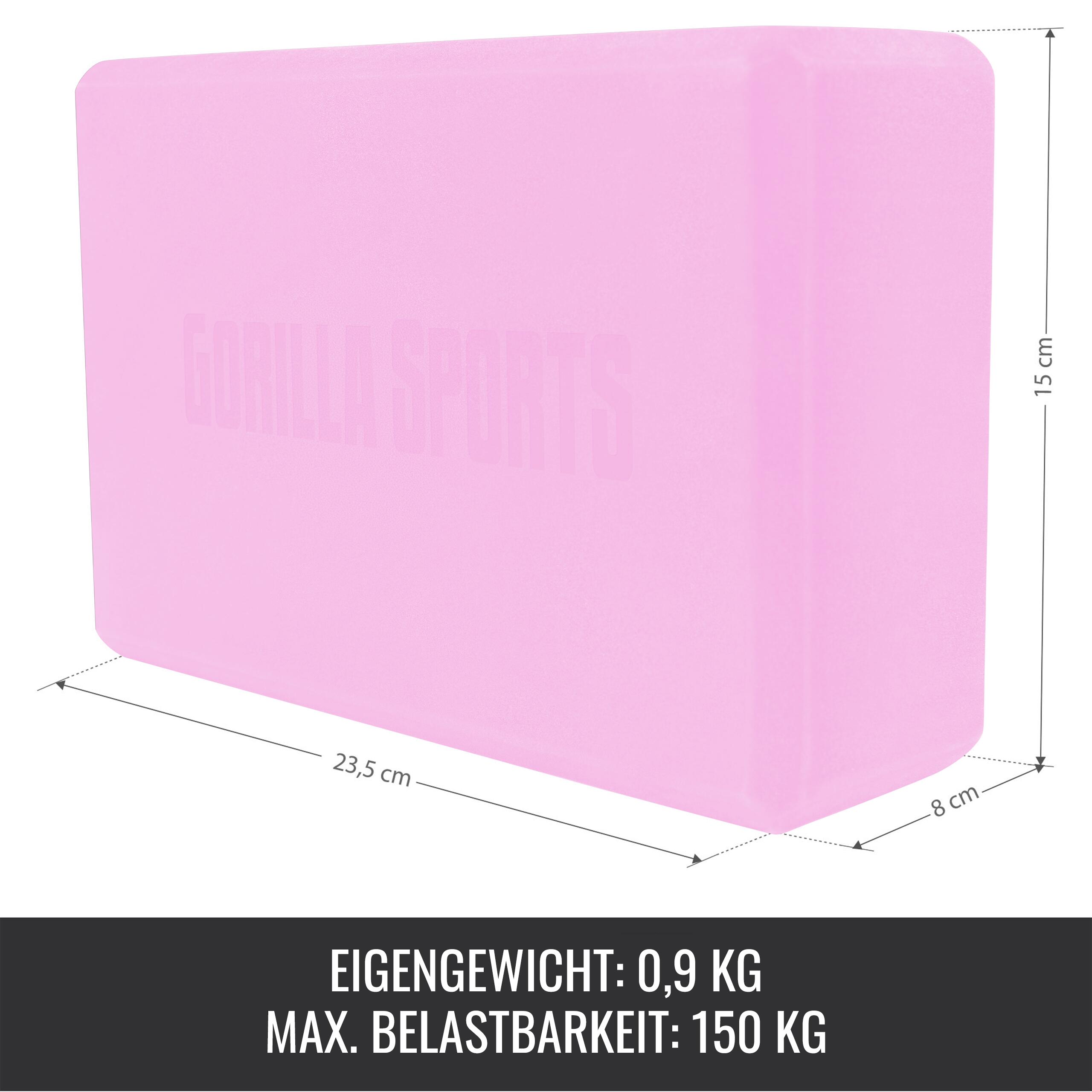 BLOC YOGA COMPACTE 23,5CM X 15CM X 8CM | PILATES ET FITNESS | COLORIS AU CHOIX 6/7