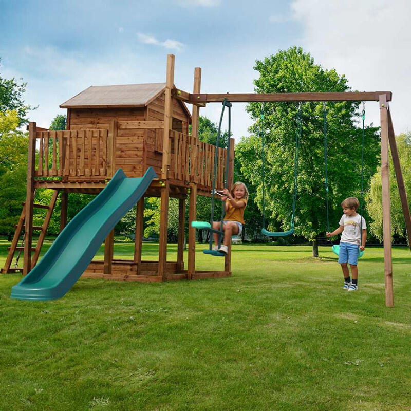 Aire de jeux pour enfant maisonnette avec portique - COTTAGE 3/5
