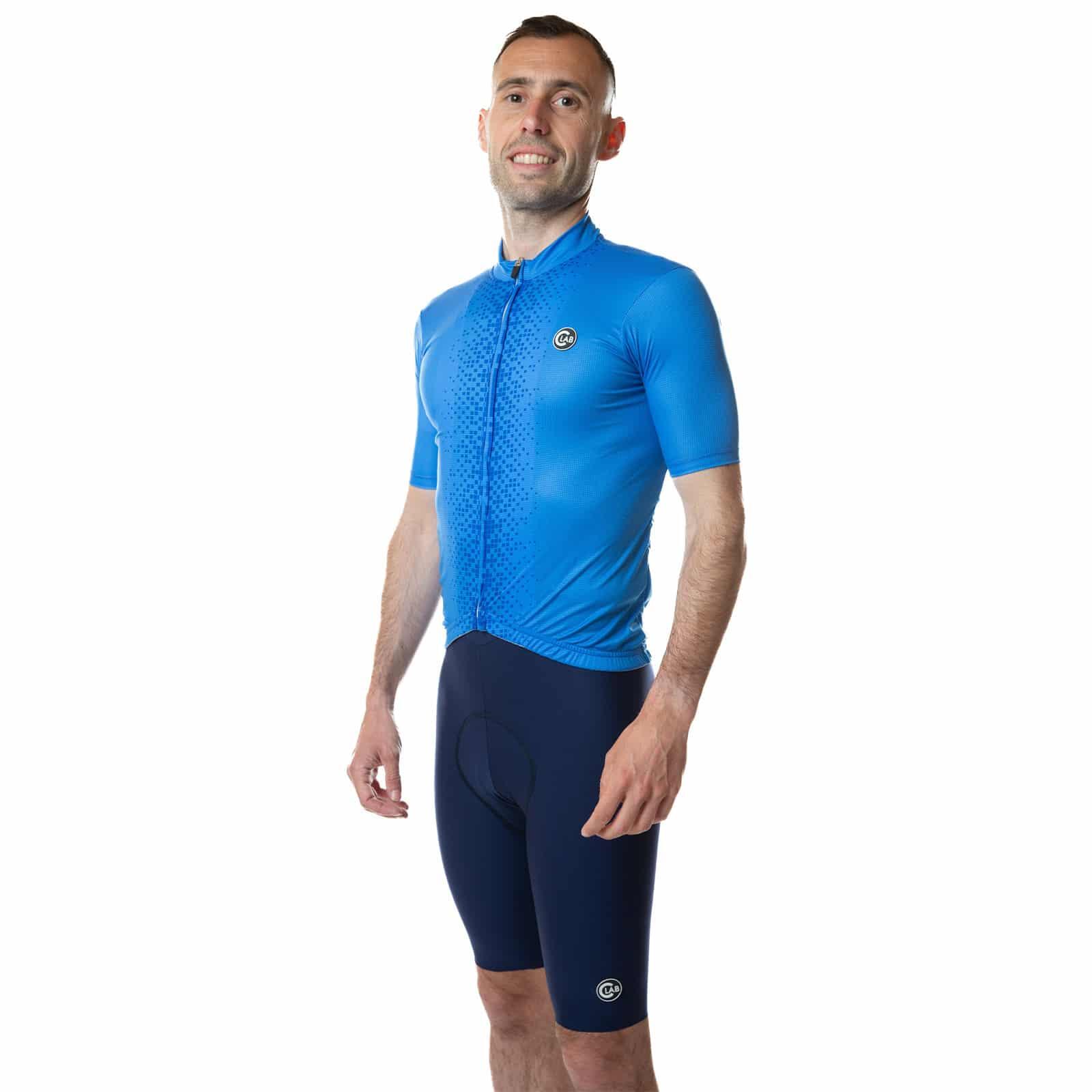 Maillot de Cyclisme Manches Courtes UNICA Bleu Ciel 3/7