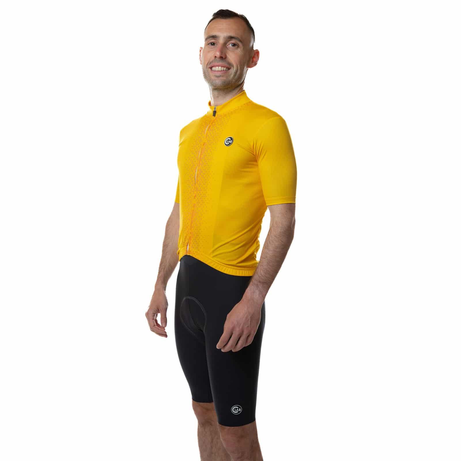 Maillot de Cyclisme Manches Courtes UNICA Jaune 3/7