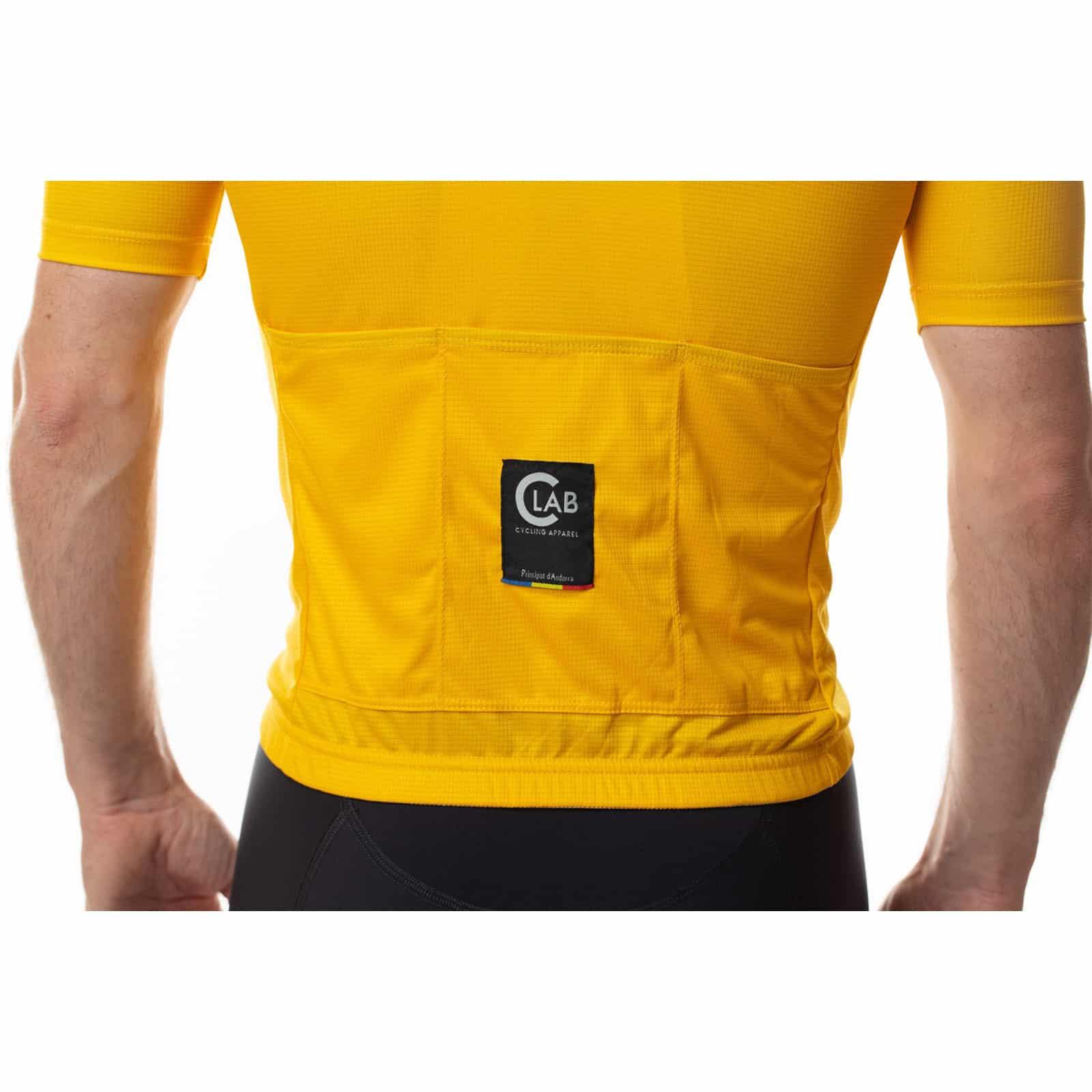Maillot de Cyclisme Manches Courtes UNICA Jaune 7/7