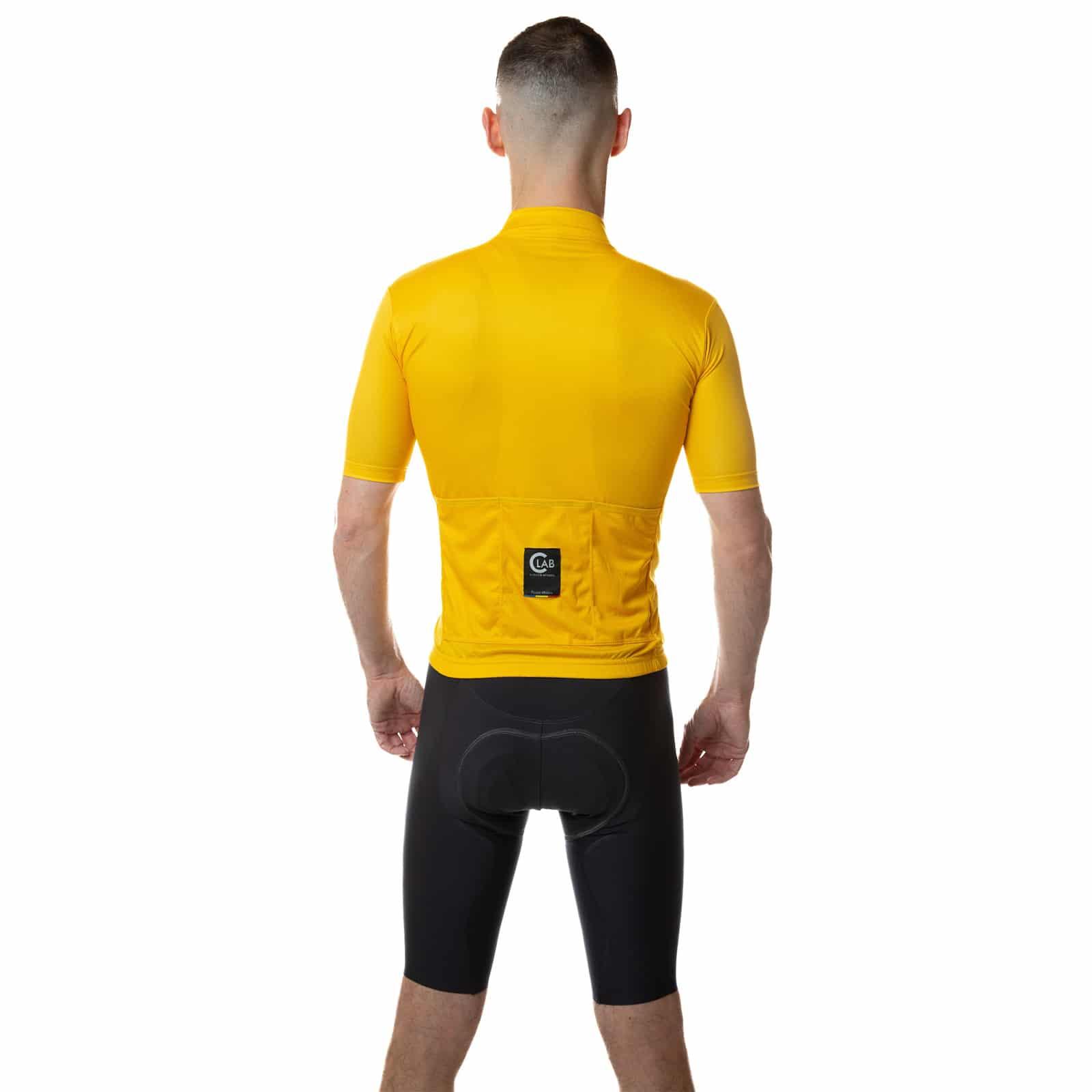 Maillot de Cyclisme Manches Courtes UNICA Jaune 4/7