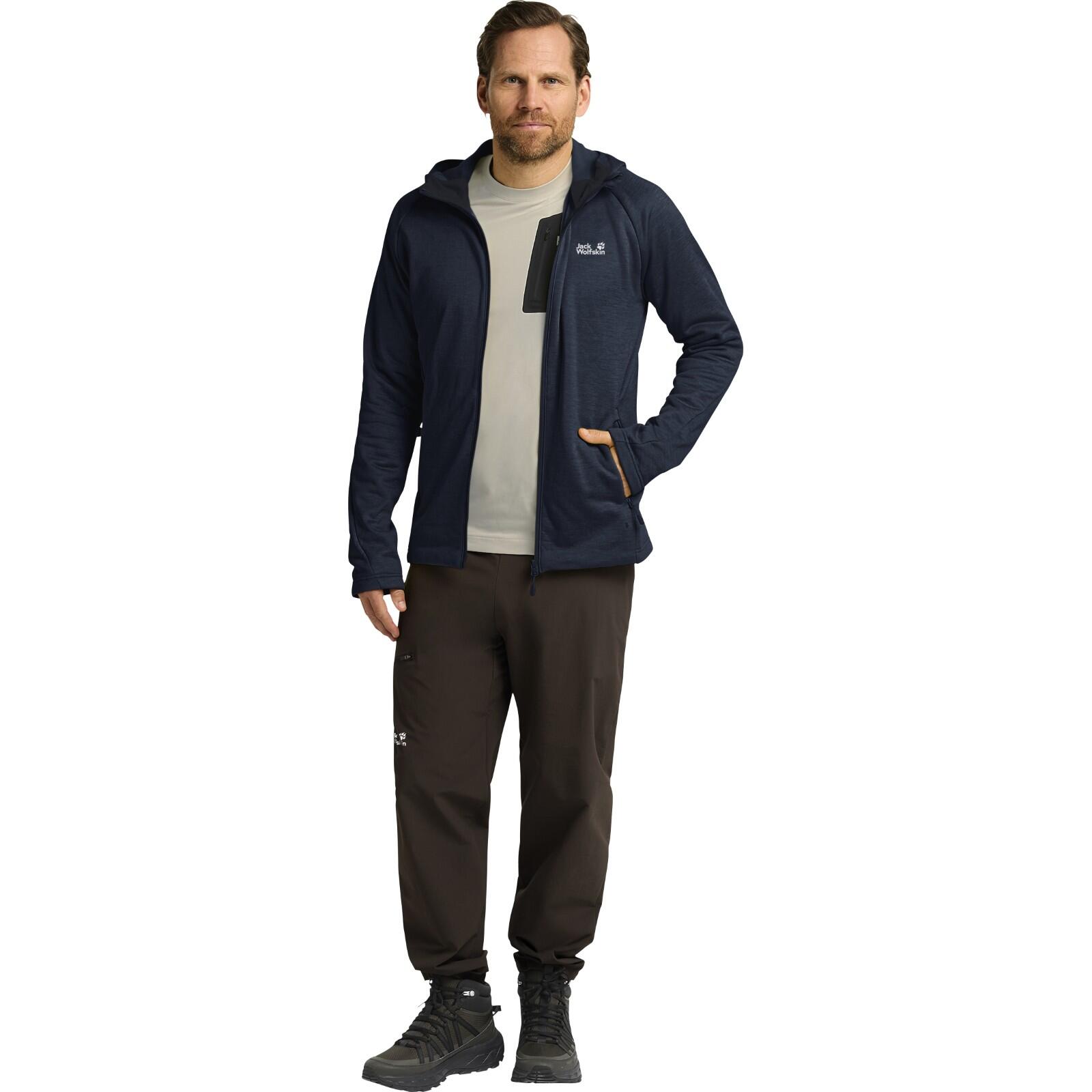 Veste de trekking homme Jack Wolfskin Peak District à capuche avec fermeture 3/7