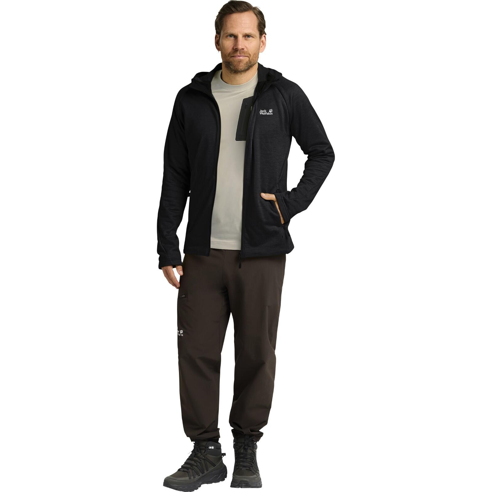 Veste de trekking homme Jack Wolfskin Peak District à capuche avec fermeture 3/7