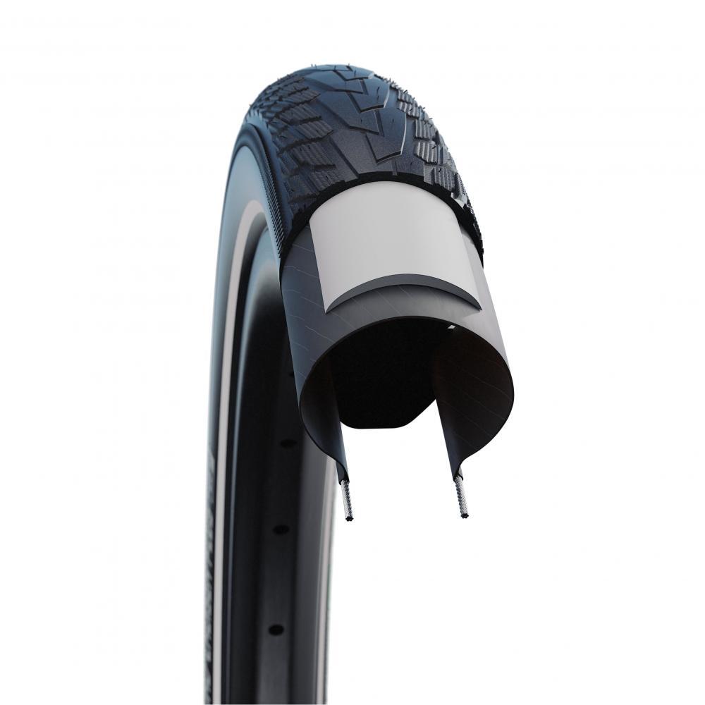 Pneu vtt/urbain 26x1.75 Schwalbe road cruiser plus noir/vert tr  (47-559) 3/3