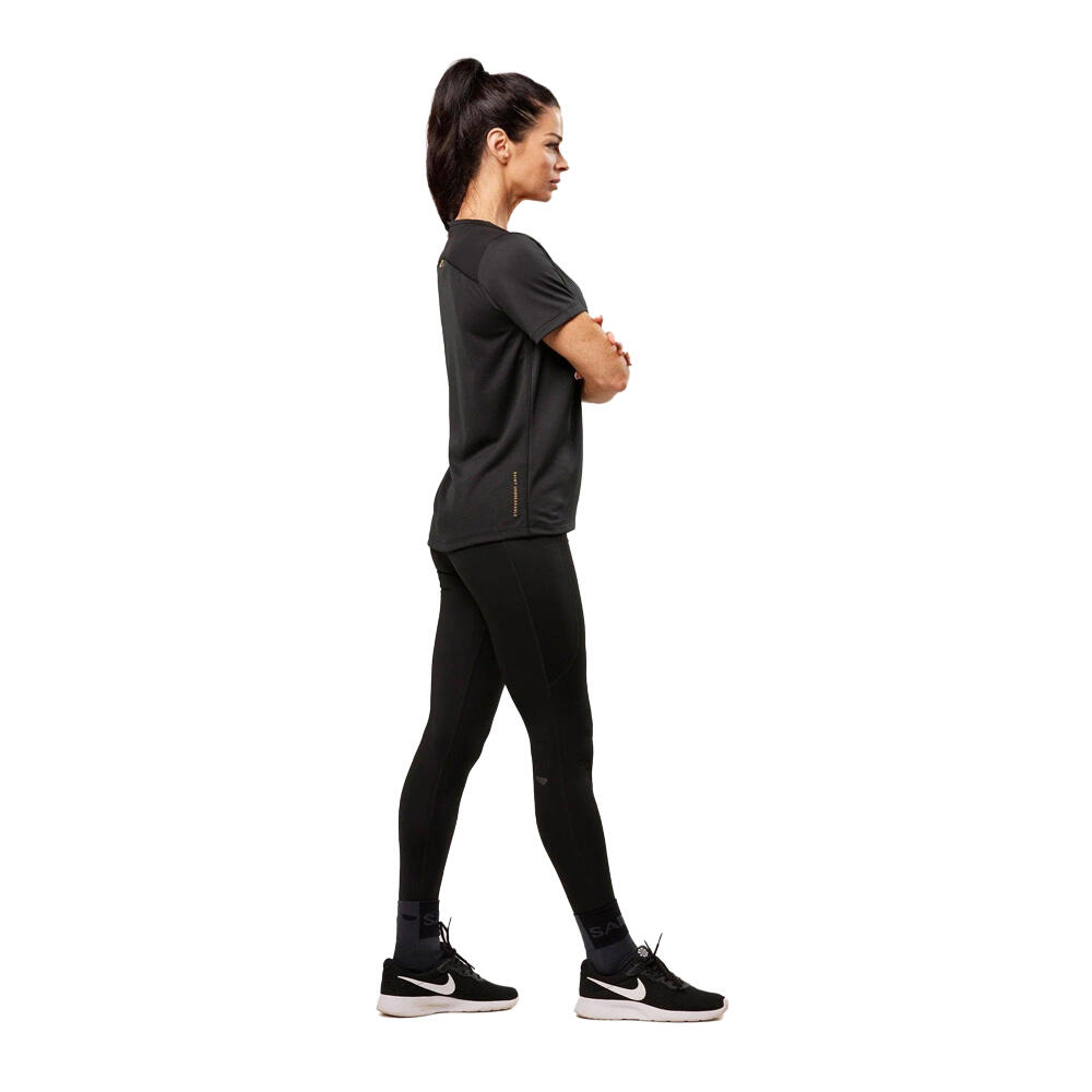 SA1NT Womens Training T-Shirt Quick-Dry Moisture Wicking Activewear Black Size S