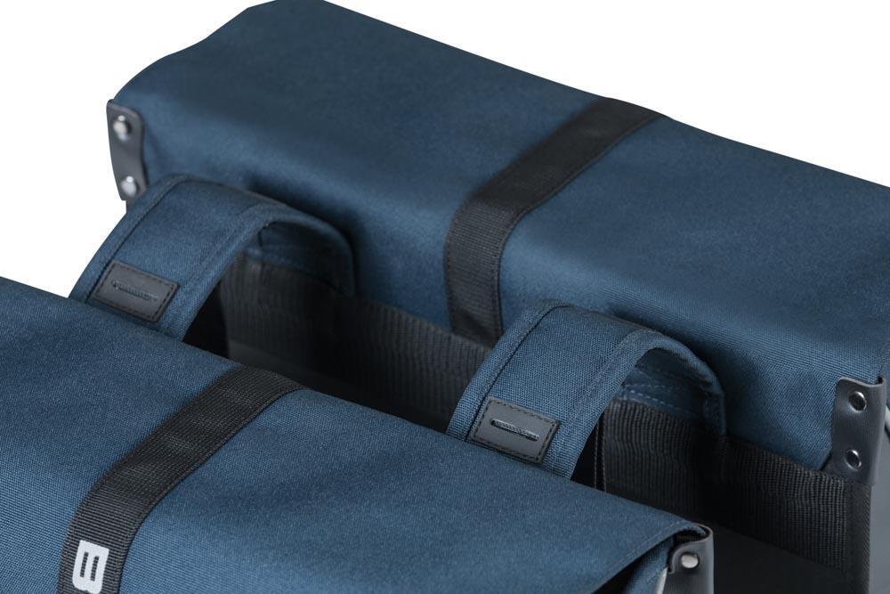 Basil sacoche double Forte Double Bag, 35 litres, bleu/noir, déperlante,... 3/6