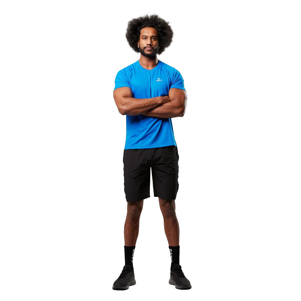 SA1NT Mens Shot Sleeve Training T-Shirt Quick Dry Abrasion Resistant