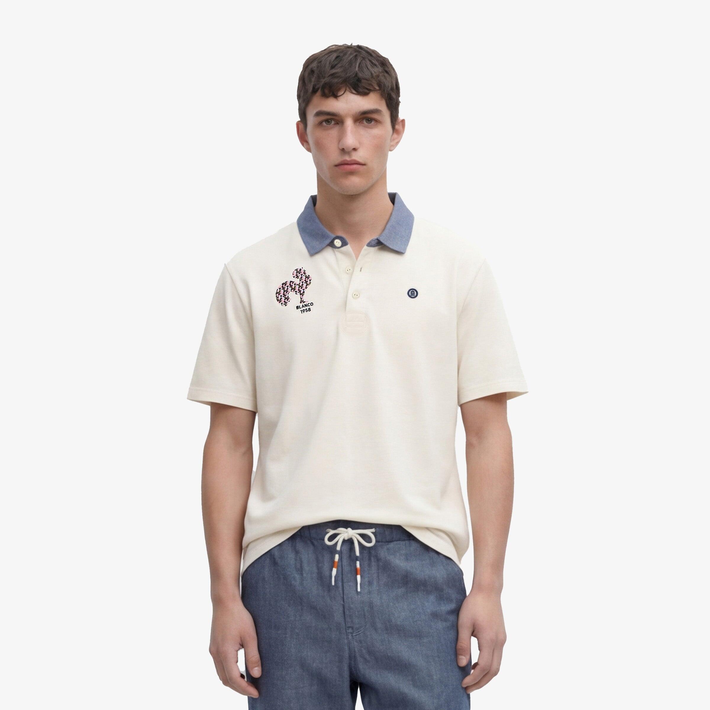 Polo-Shirt Serge Blanco Broderie Coq 2/5